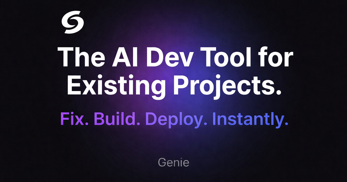 Genie — AI Coding Assistant for Existing Projects